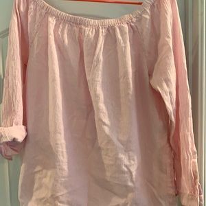 Crown and Ivy seersucker blouse. Size L